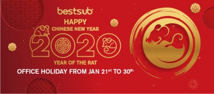 Happy New Year! Here’s BestSub Chinese New Year Holiday Notice.
