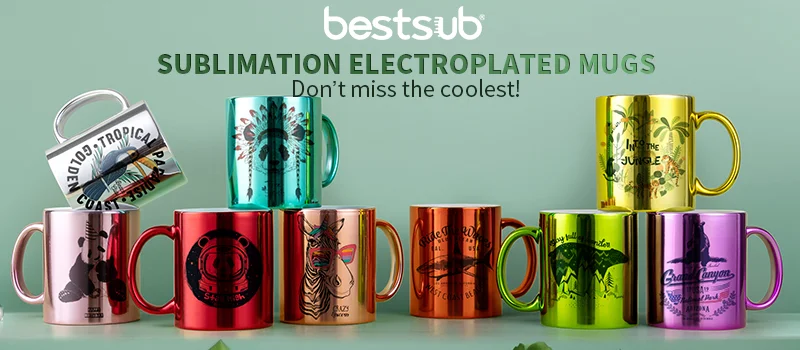 Never Miss the Coolest Sublimation Plated Mugs with Metallic