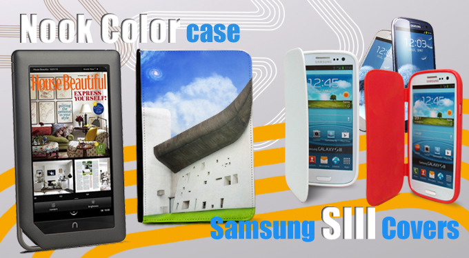 Samsung SIII Covers and Sublimation Nook Color Case from BestSub