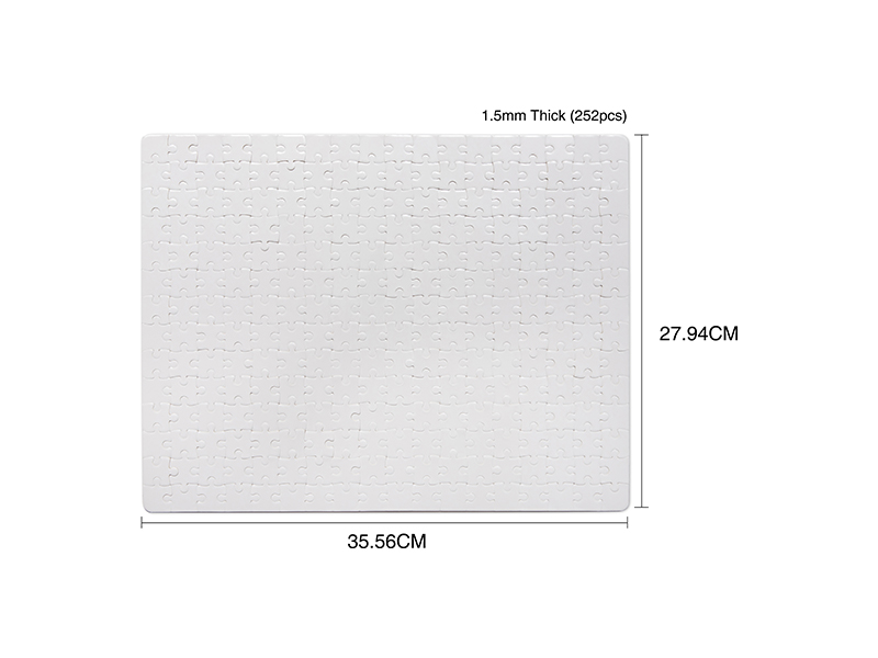 Glossy White Sublimation Puzzle :: 252pcs