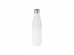 Botella Cola Acero Inoxidable 17oz/500ml con tapa con termómetro (Blanco)