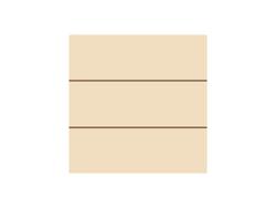 Sinal de Painel de Madeira de MDF com Listras (15*15*1,5cm)