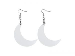 Sublimation Hardboard Earring (Moon Shape)