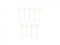 Sublimation Blank Acrylic Drink Stirrer (Short)