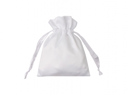Sublimation White Satin Drawstring Bag(12*17cm)