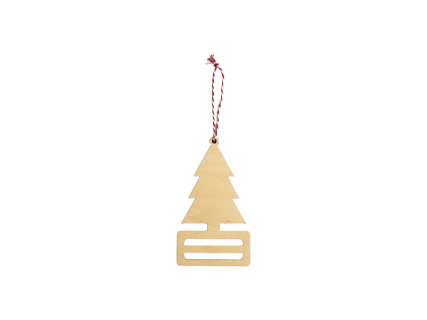 Sublimation Plywood Money Holder Ornament(9.2*16.2*0.4cm, Christmas Tree Shape)