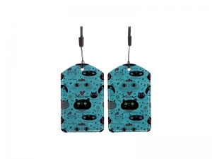 Sublimation Blanks PU Luggage Tag( Green)
