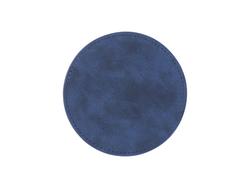 Engraving Blanks Round Leather Mug Coaster(Blue W/ Silver, φ10cm)
