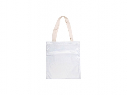 Sublimation Glitter Tote Bag(34*37cm, White)