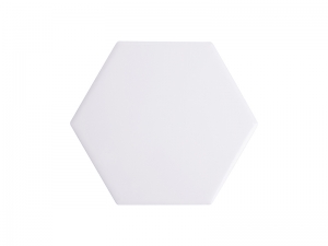 Sublimation Hexagonal Ceramic Coaster w/ Cork