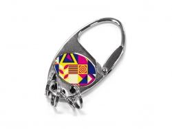 Sublimation Metal Key Ring with Four Rings (Oval)