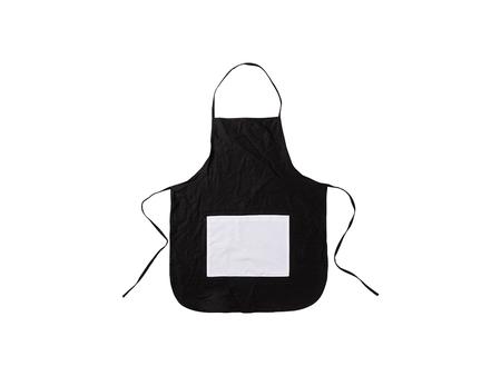 Avental Adulto Preto com Bolso Branco (75*60cm)