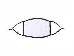 Mascarilla Sublimación (Contorno Negro / Orejera Negra, Adulto)