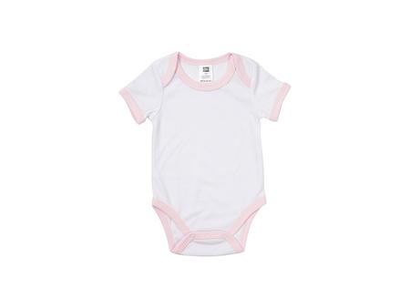 Baby Onesie Short Sleeve S(Pink Edge,0-3M)