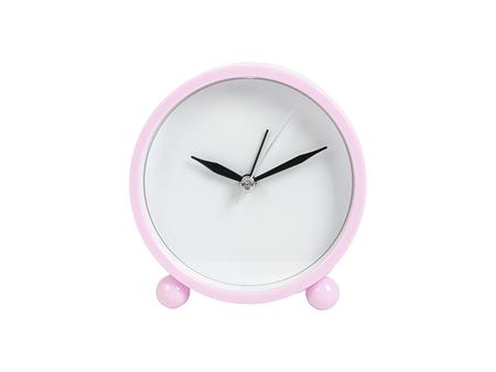 Alarma de reloj con inserto de aluminio sublimable(10.5*10.7*4cm,rosa)