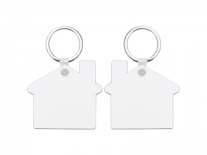 Sublimation Blanks Hardboard Key Ring (House)