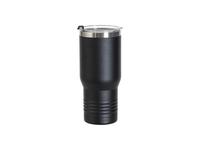 Engraving Blanks 22oz/650ml Powder Coated Ringneck Grip Stainlee Steel Tumbler(Black)