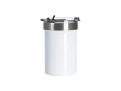 Tumbler Travel Inox 18oz/550ml com Tampa de Clique (Branco)