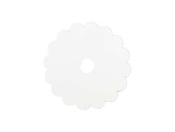 Sublimation Blanks Hardboard Name Tag (8.1*8.1*0.3cm,Gear Lace Shape)