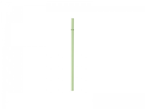 23cm Plain Straight Green Glass Straw