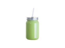 Mason Jar 15oz/450ml Sem asa full color (Verde)