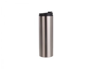 16oz/500ml Sublimation Stainless Steel Flask (Silver)