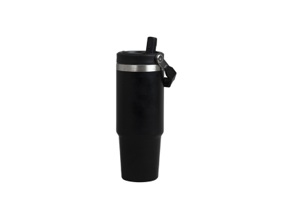 Engraving Blanks 30oz/900ml Powder Coated Stainless Steel Travel Tumbler w/ Portable Lid