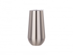 Sublimation 6oz/160ml Stainless Steel Stemless Champagne Cup (Silver)