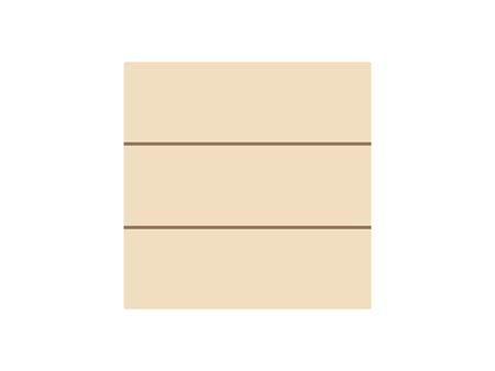 Cartel cuadrado de contrachapado con rayas (15*15*1.5cm)