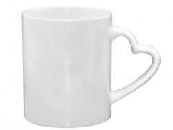 Taza Blanca Asa Corazón 11oz