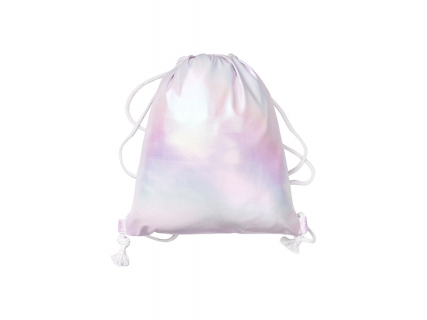 Sublimation Gradient Drawstring Backpack (Light Purple,33*40cm)