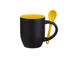 Sublimation 11oz Changing Color Spoon Mug (Yellow)