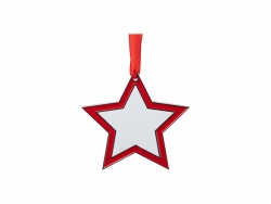 3” Sublimation Blank Star Metal Ornament
