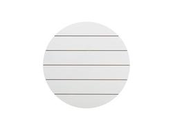 Cartel redondo de MDF con rayas (φ25.4*1.5cm)