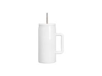 40oz Sublimation Stainless Steel Tumbler With Straw -White