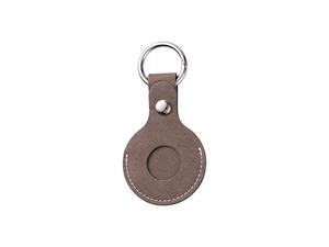 Sublimation PU AirTag Keychain Holder(Dark Gray)