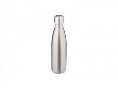 Sublimation 17oz/500ml Stainless Steel Coka Shaped Bottle(Silver)