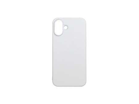 Portacelulares iPhone 16 Plus con inserto (Goma, Blanco)