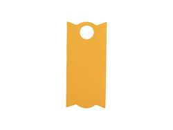 Etiqueta de identificación de silicona rectangular grabado láser para vaso Stanley de 30 oz (3.3 * 7.3 * 0.3 cm, naranja)