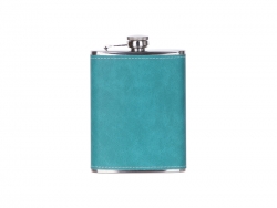 Sublimation 8oz/240ml Stainless Steel Flask with PU Cover (Green)