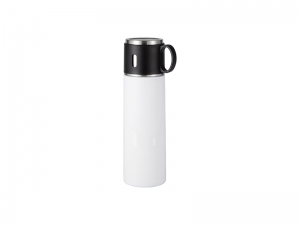 17OZ/500ml Sublimation Stainless Steel Bottle (White)