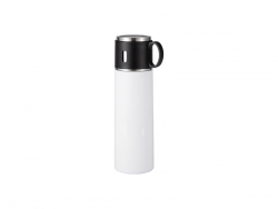 17OZ/500ml Sublimation Stainless Steel Bottle (White)