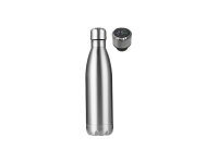 Sublimation Blanks 17oz/500ml Stainless Steel Cola Shaped Bottle(Silver) W/ Temperature Lid