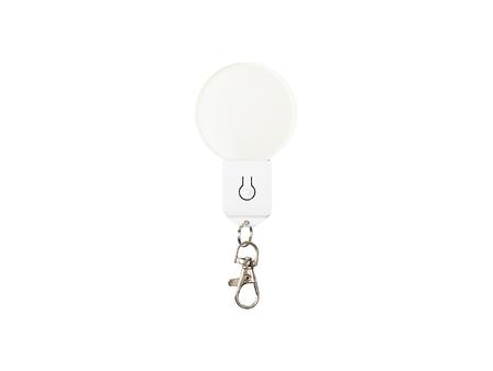 Llavero de luz acrílica LED Sublimación colorido (redondo, 7 colores)