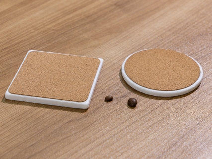 Sublimation Blanks Marble Coaster with Cork (Square, 4&quot;x4&quot;)
