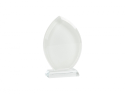 Sublimation Blanks Crystal(Leaf Shape,10*13*1.5cm)