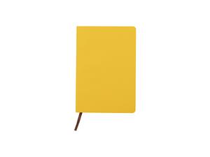 Basketball Pattern Engraving Leather Notebook(Yellow W/ Black,14.7*21*1.2cm)