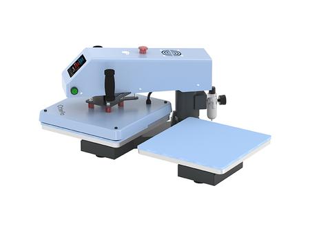 Prensa de Calor OtterPro Air Press Swing Dual  Estação (38*38cm, Azul Claro)