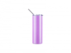 20oz/600ml Sublimation UV Color Changing Stainless Steel Skinny Tumbler (White to Violet)
