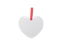 Adorno Navideño Cristal 3,5&quot; (Corazón)